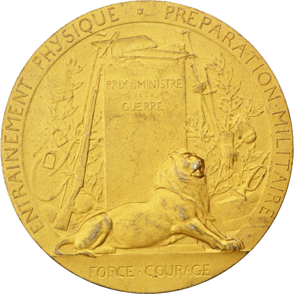 France, Medal, French Third Republic, Vermeil, Grandhomme, AU(50-53)