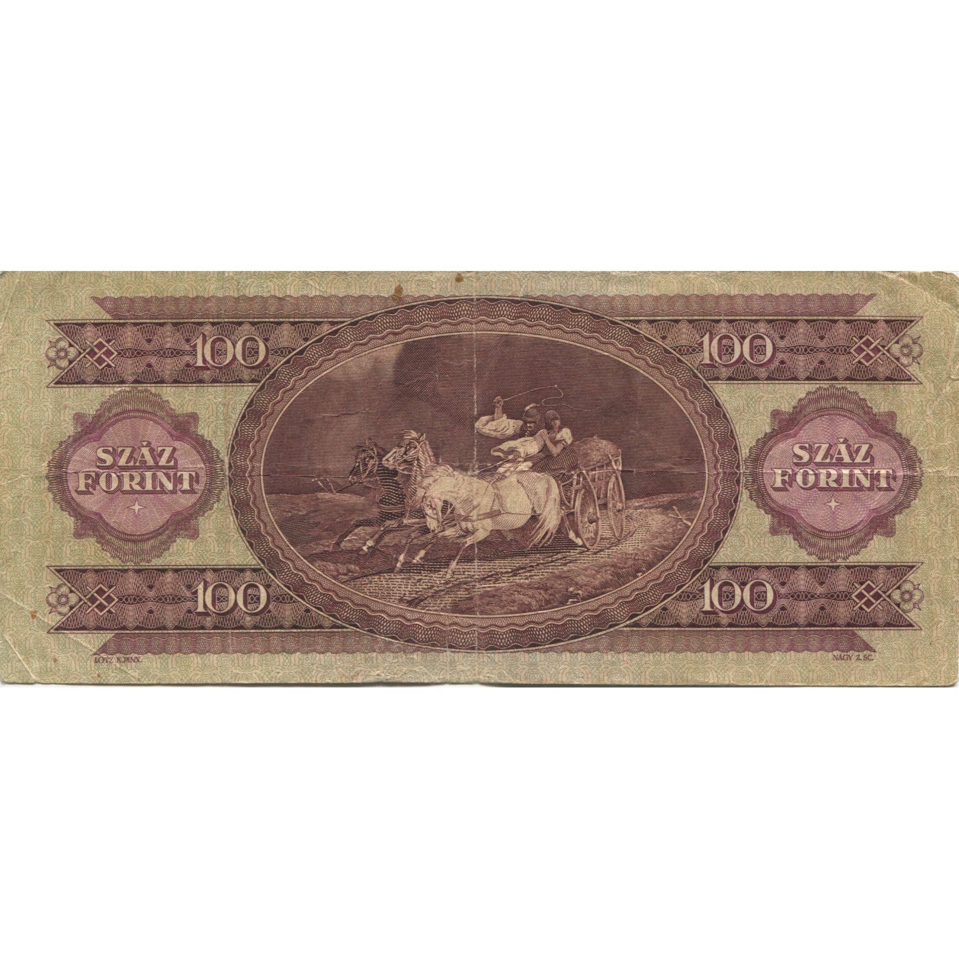 Banconote, Ungheria, 100 Forint, 1962, 1962-10-12, KM:171c, BB