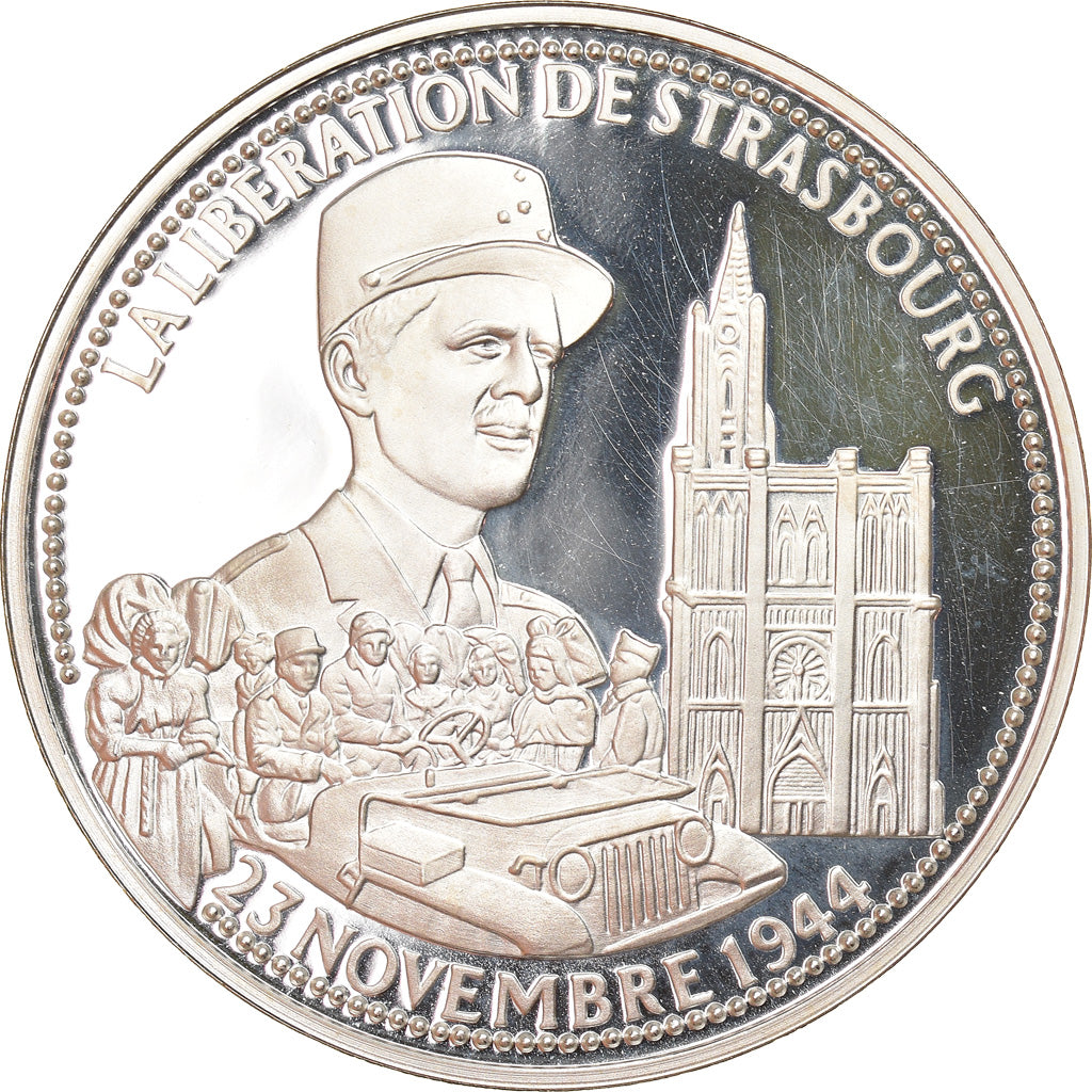 France, Medal, La Libération de Strasbourg, Politics, Society, War, MS(65-70)