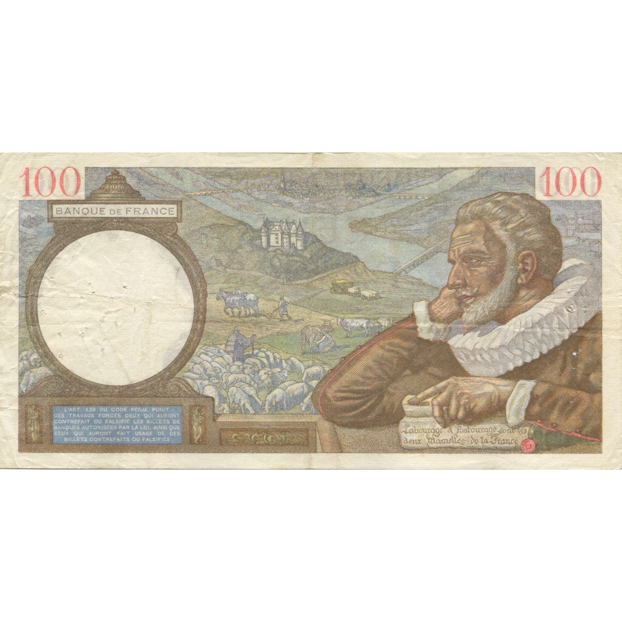 Francia, 100 Francs, Sully, 1939, 1939-09-28, BB, Fayette:26.08, KM:94