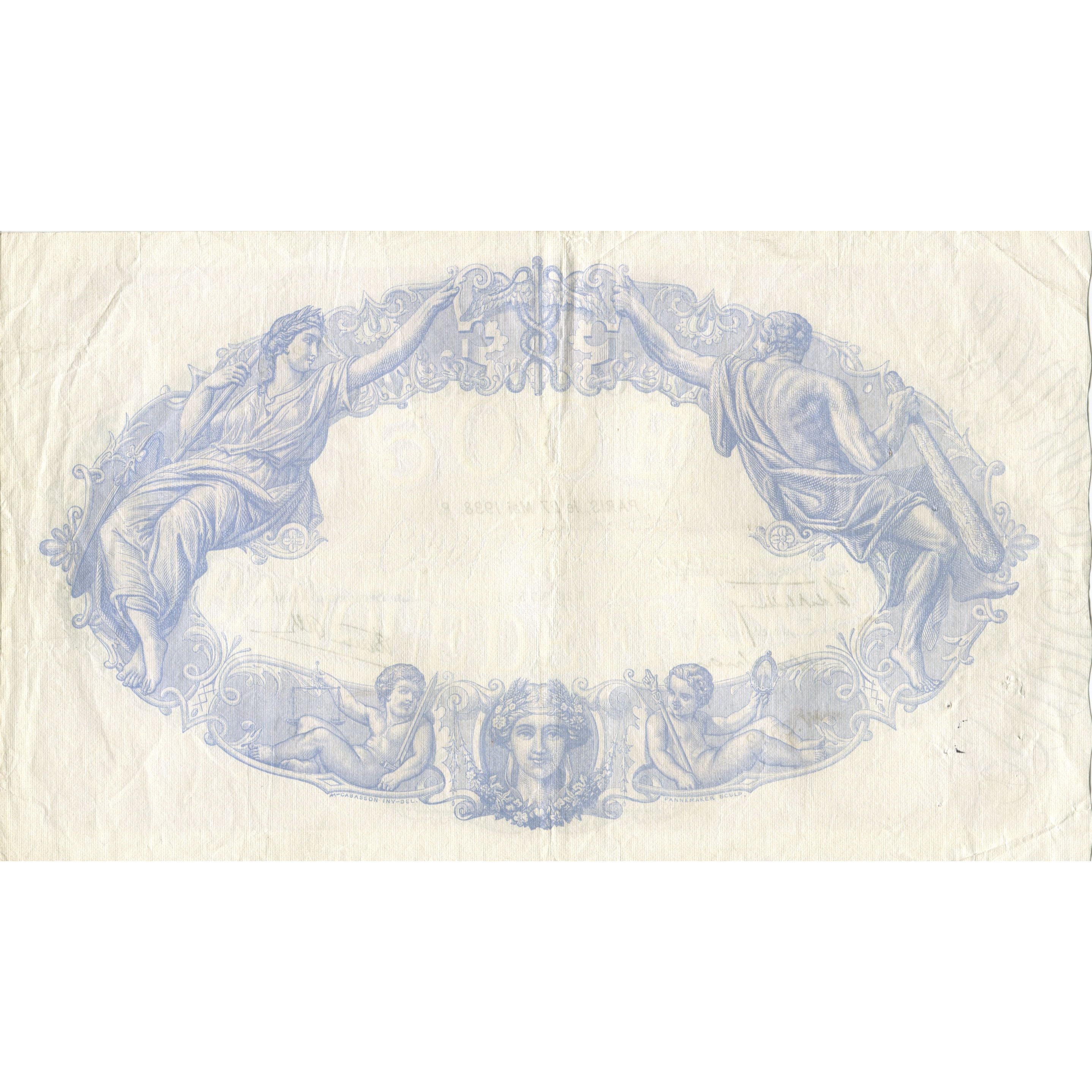 Francia, 500 Francs, Bleu et Rose, 1938, 1938-05-27, EBC, Fayette:31.12, KM:88c
