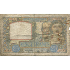 France, 20 Francs, Science et Travail, 1941, 1941-08-28, F(12-15)