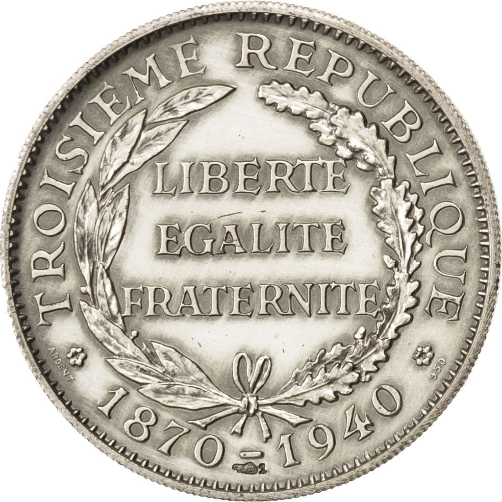 France, Medal, French Third Republic, Silver, MS(60-62)
