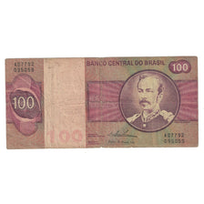 Banknote, Brazil, 100 Cruzeiros, KM:195Aa, VF(20-25)