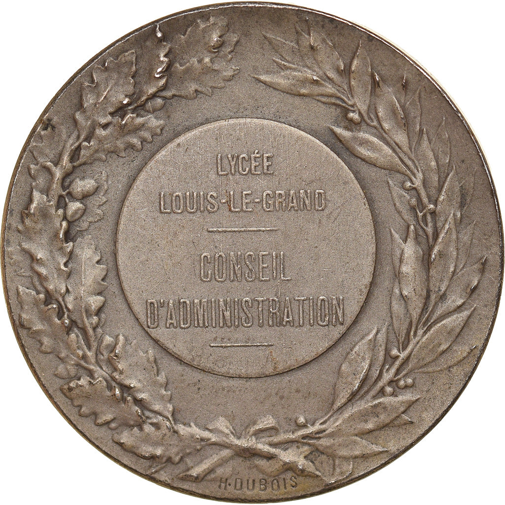 Francia, medalla, Lycée Louis-Le-Grand, Quirinus Visconti, Dubois.H, EBC