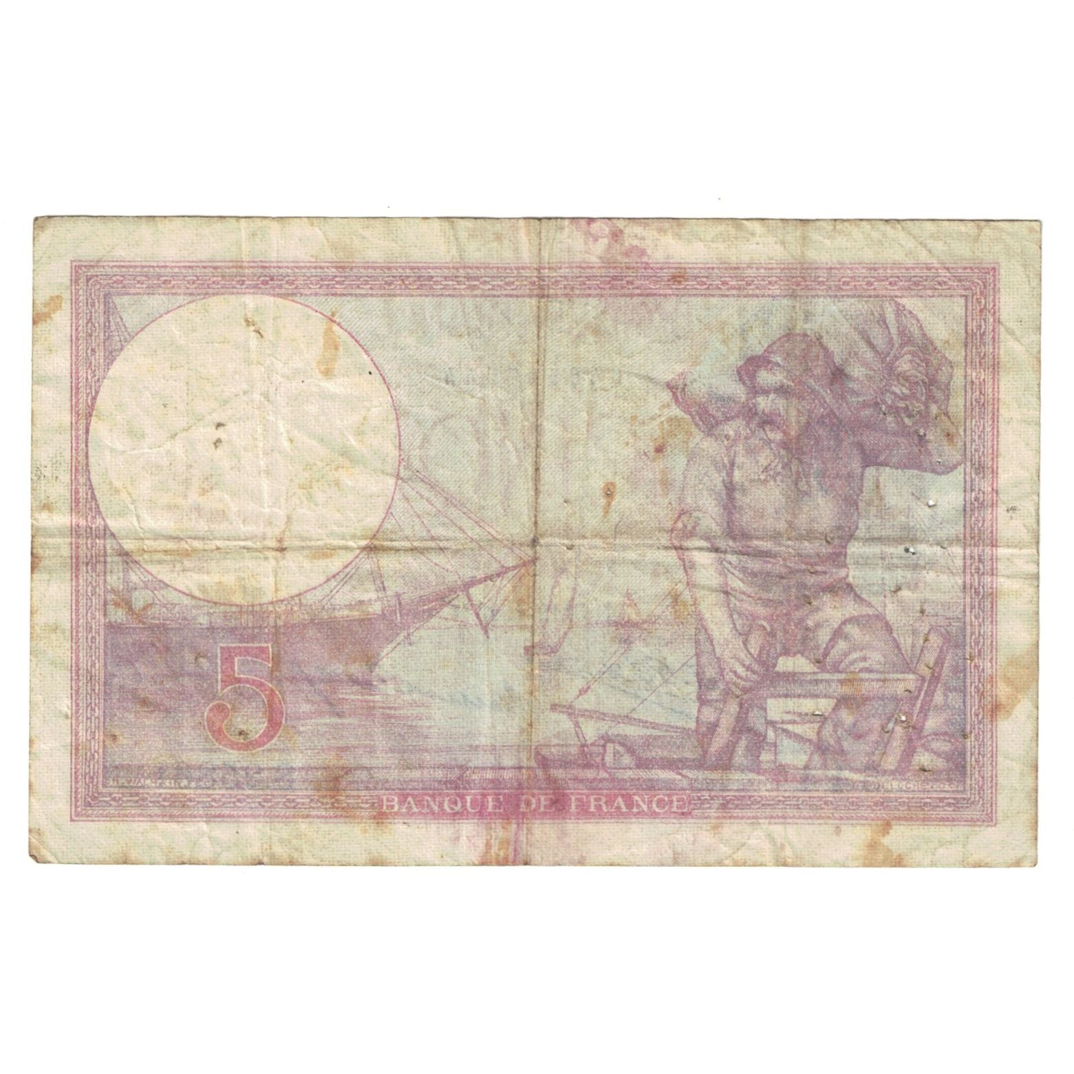 Frankrijk, 5 Francs, Violet, 1926, S.25861, TB, Fayette:3.10, KM:72d