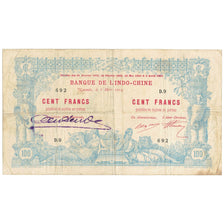Banknote, New Caledonia, 100 Francs, 1914, 1914-03-06, KM:17, VF(20-25)