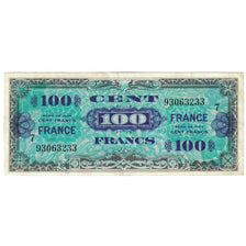 Francja, 100 Francs, Flag/France, 1944, 93063233, AU(50-53), Fayette:VF25.07