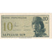 Banconote, Indonesia, 10 Sen, 1964, KM:92s, FDS
