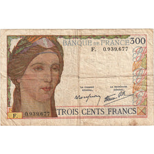 França, 300 Francs, Serveau, undated (1938), F, VF(20-25)