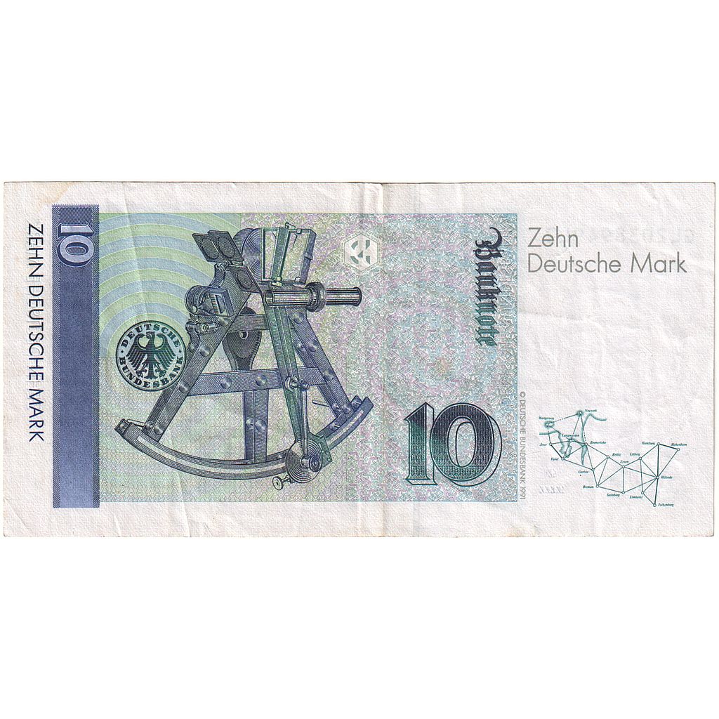 Banknote, GERMANY - FEDERAL REPUBLIC, 10 Deutsche Mark, 1989-1991, 1993-10-01