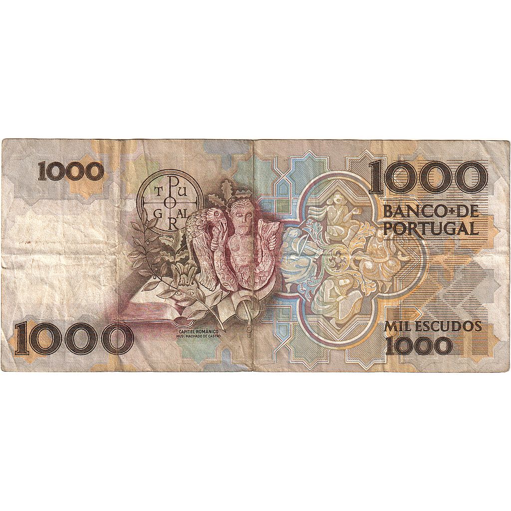 Banconote, Portogallo, 1000 Escudos, 1989, 1989-11-09, KM:181f, MB
