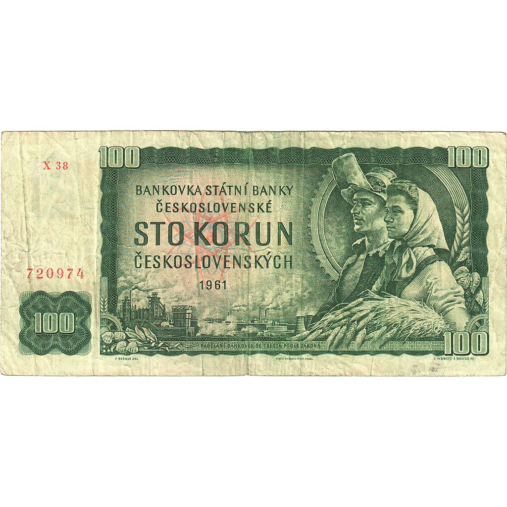 Banknote, Czechoslovakia, 100 Korun, 1961, KM:91c, VF(20-25)