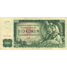 Banknote, Czechoslovakia, 100 Korun, 1961, KM:91c, VF(20-25)
