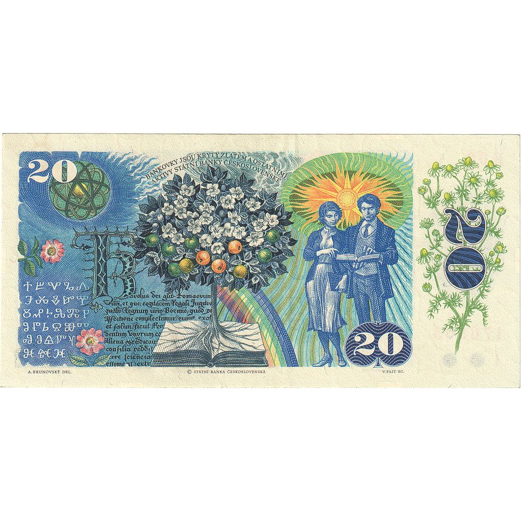 Banknote, Czechoslovakia, 20 Korun, 1988, KM:95, UNC(63)