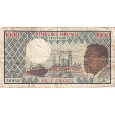 Banknote, Gabon, 1000 Francs, 1974, KM:3b, VF(20-25)