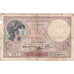 France, 5 Francs, Violet, 1940, T.66855, B+, Fayette:4.14, KM:83