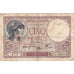 France, 5 Francs, Violet, 1939, Q.656335, TB, KM:83