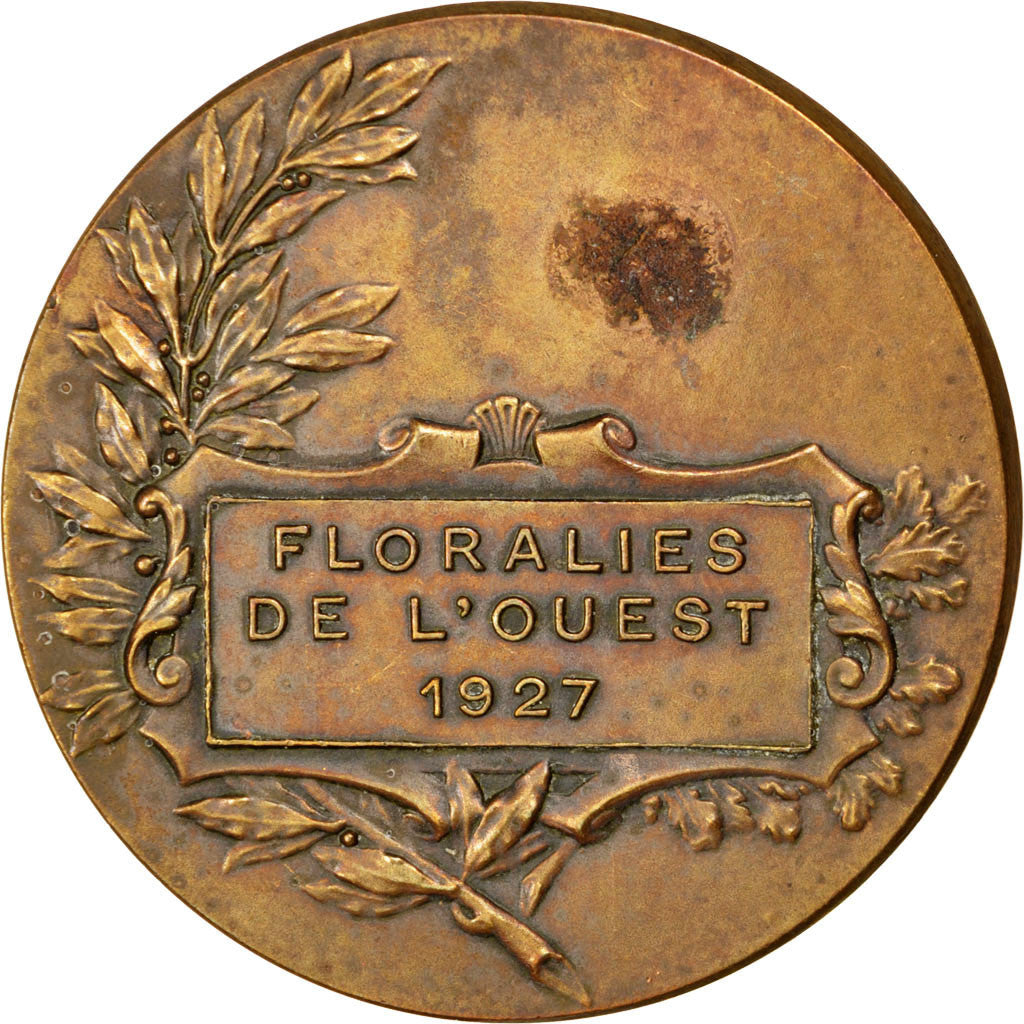 France, Médaille, French Third Republic, 1927, Bronze, TTB+