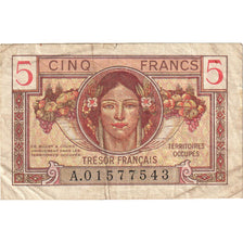 Francia, 5 Francs, 1947 French Treasury, 1947, A.01577543, BC, Fayette:VF29.1