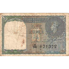 Banknote, India, 1 Rupee, 1940, Undated (1940), KM:25a, VF(20-25)