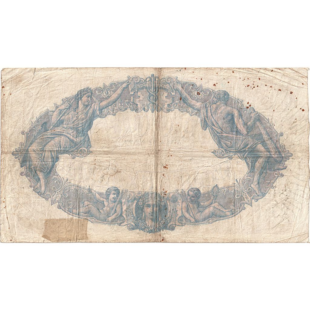 Francja, 500 Francs, Bleu et Rose, 1915, X.400, F(12-15), Fayette:30.22, KM:66g