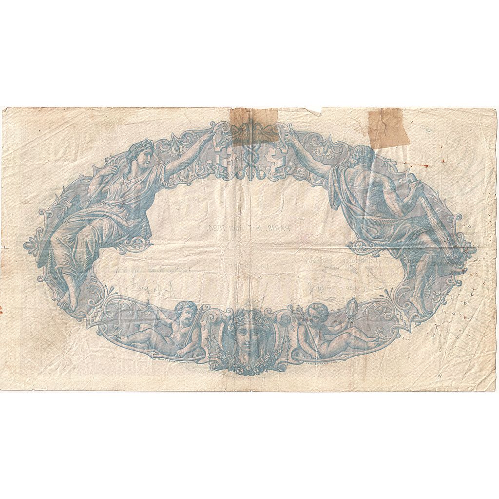Frankreich, 500 Francs, Bleu et Rose, 1924, L.765, S, Fayette:30.28, KM:66j