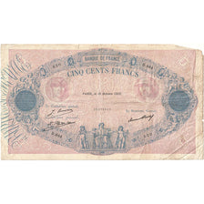 France, 500 Francs, Bleu et Rose, 1926, D.884, VG(8-10), Fayette:30.29, KM:66k