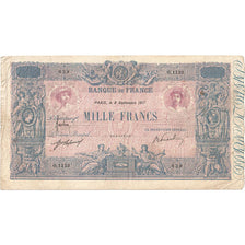 France, 1000 Francs, Bleu et Rose, 1917-09-08, O.1133, TB