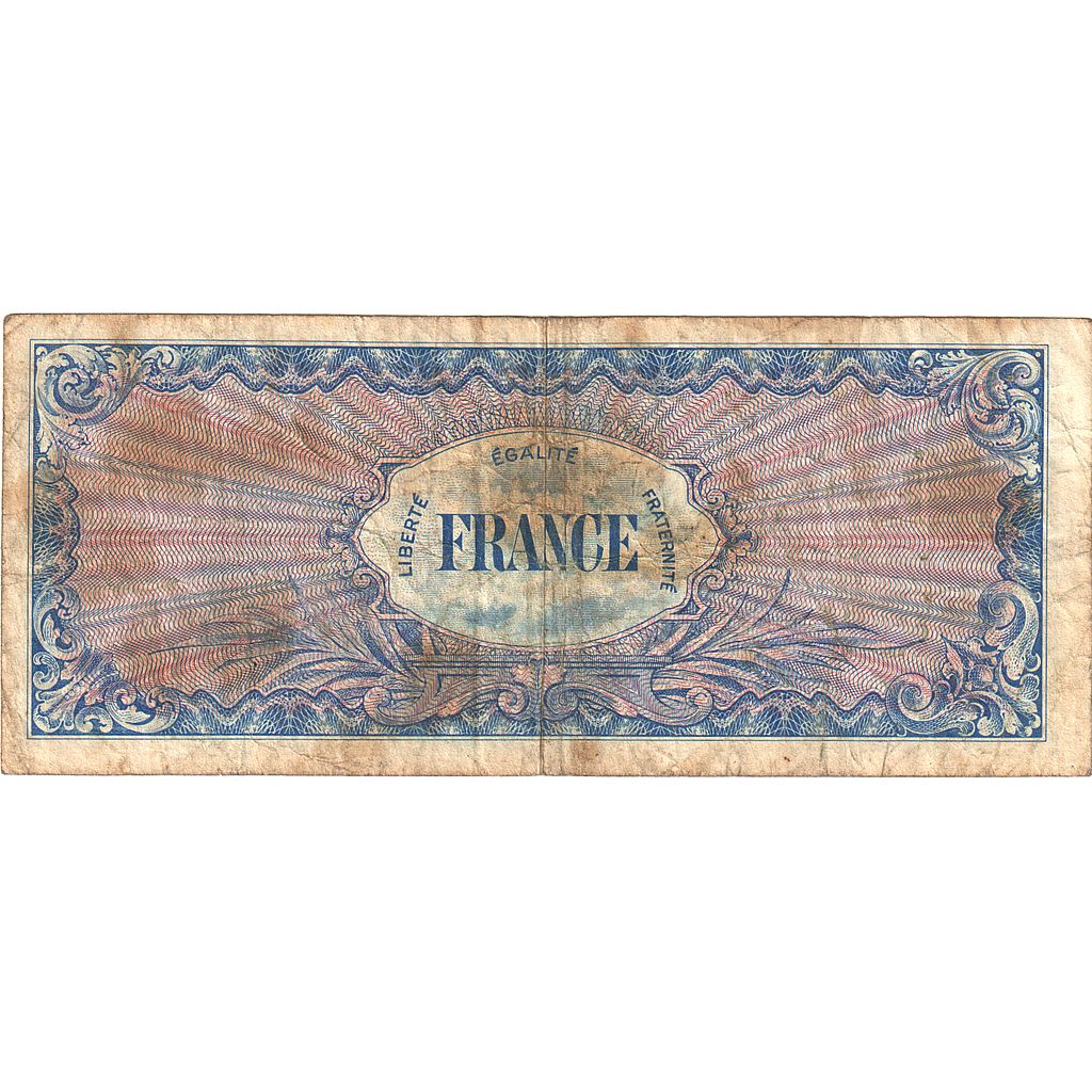 Francja, 100 Francs, Flag/France, 1944, 29902840, VF(20-25), Fayette:VF25.5