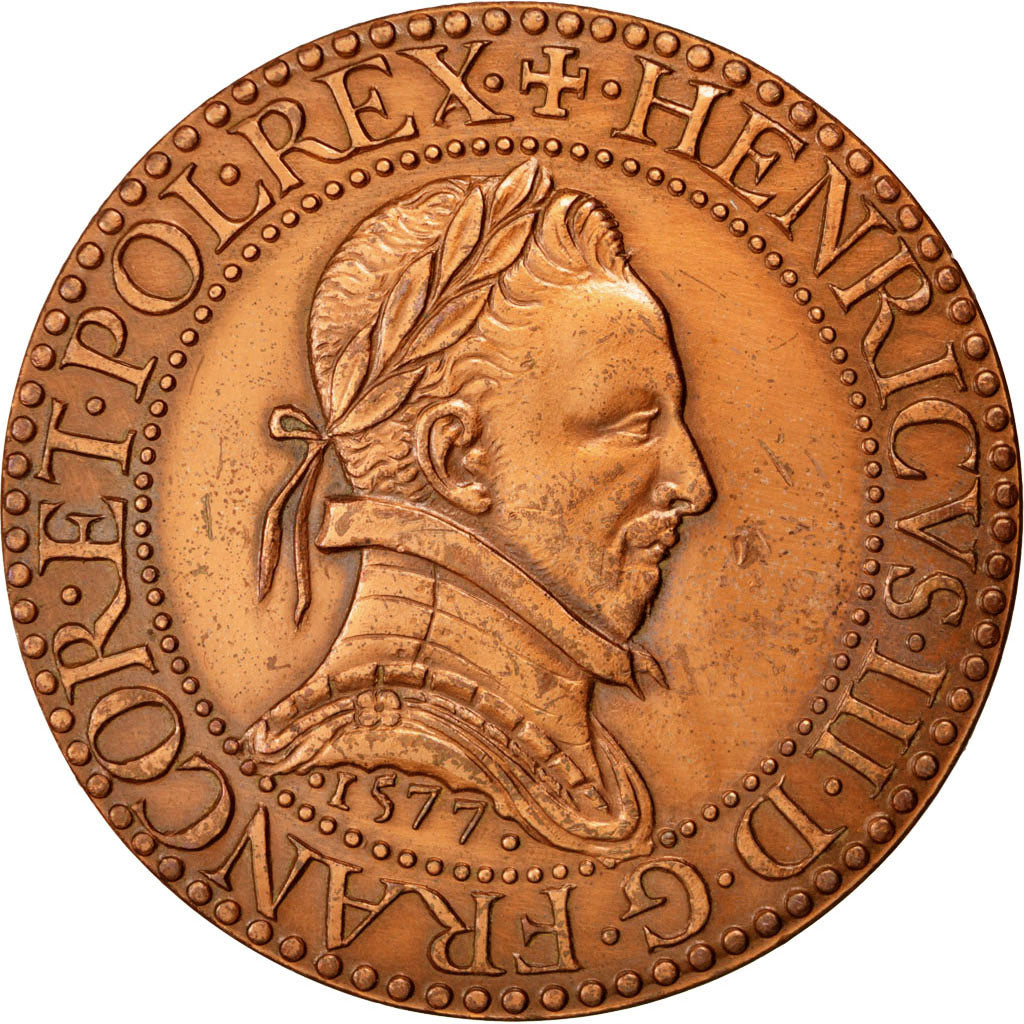 Francia, medaglia, Henry III, 1968, Rame, SPL-