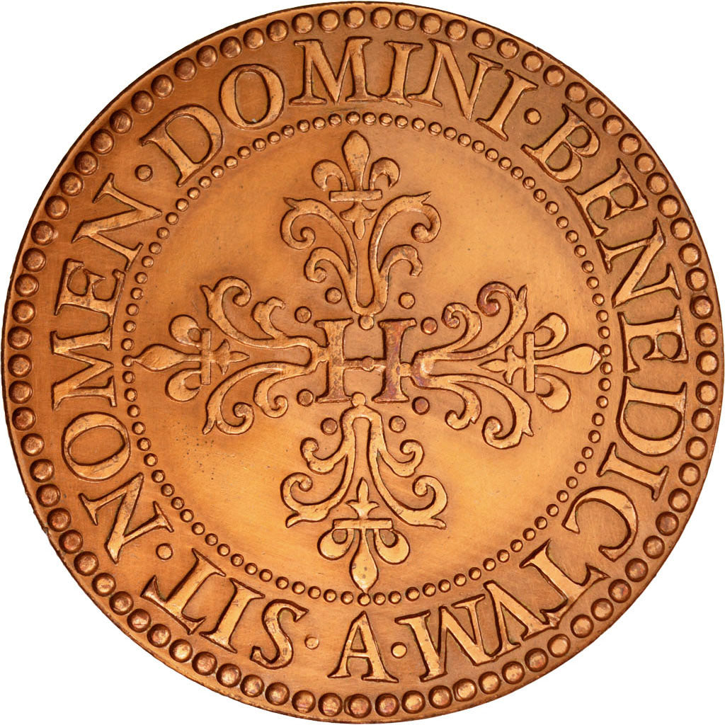 Francia, medaglia, Henry III, 1968, Rame, SPL-