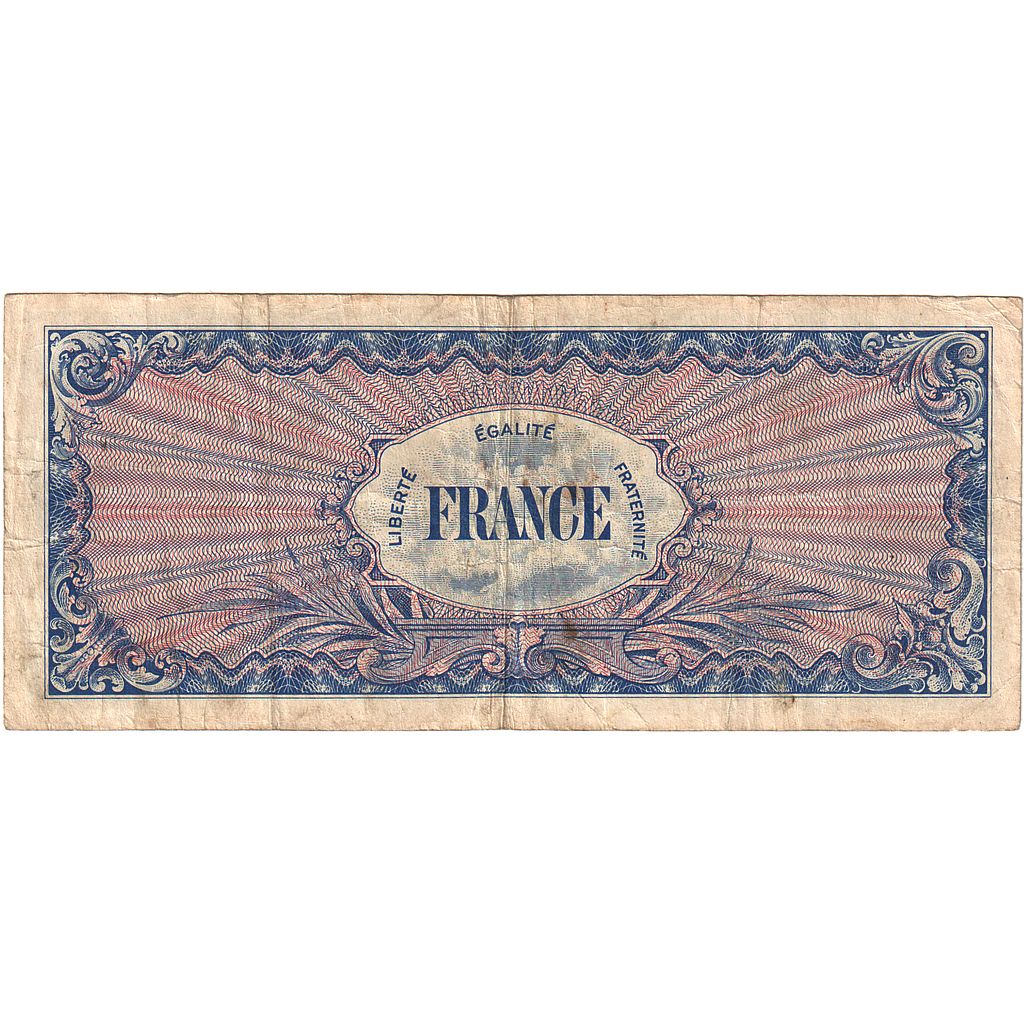 France, 100 Francs, Flag/France, 1944, 24940152, VF(30-35), Fayette:VF25.8