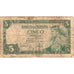 Banknot, Hiszpania, 5 Pesetas, 1954, 1954-07-22, KM:146a, VG(8-10)