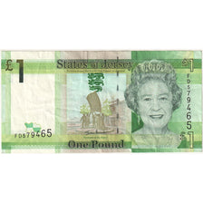 Banknot, Jersey, 1 Pound, KM:32a, AU(55-58)