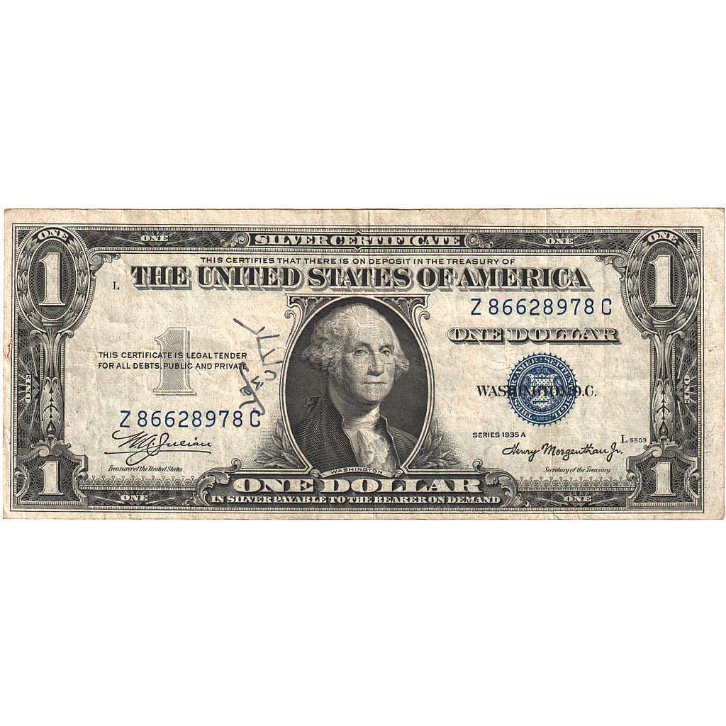 Banconote, Stati Uniti, One Dollar, 1935, Undated (1935), KM:1453, BB