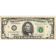 Banknote, United States, Five Dollars, 1995, Undated (1995), KM:4100, AU(50-53)