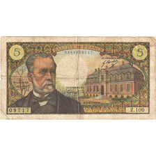 France, 5 Francs, Pasteur, 1969, Z.100, VF(20-25), Fayette:61.10, KM:146b