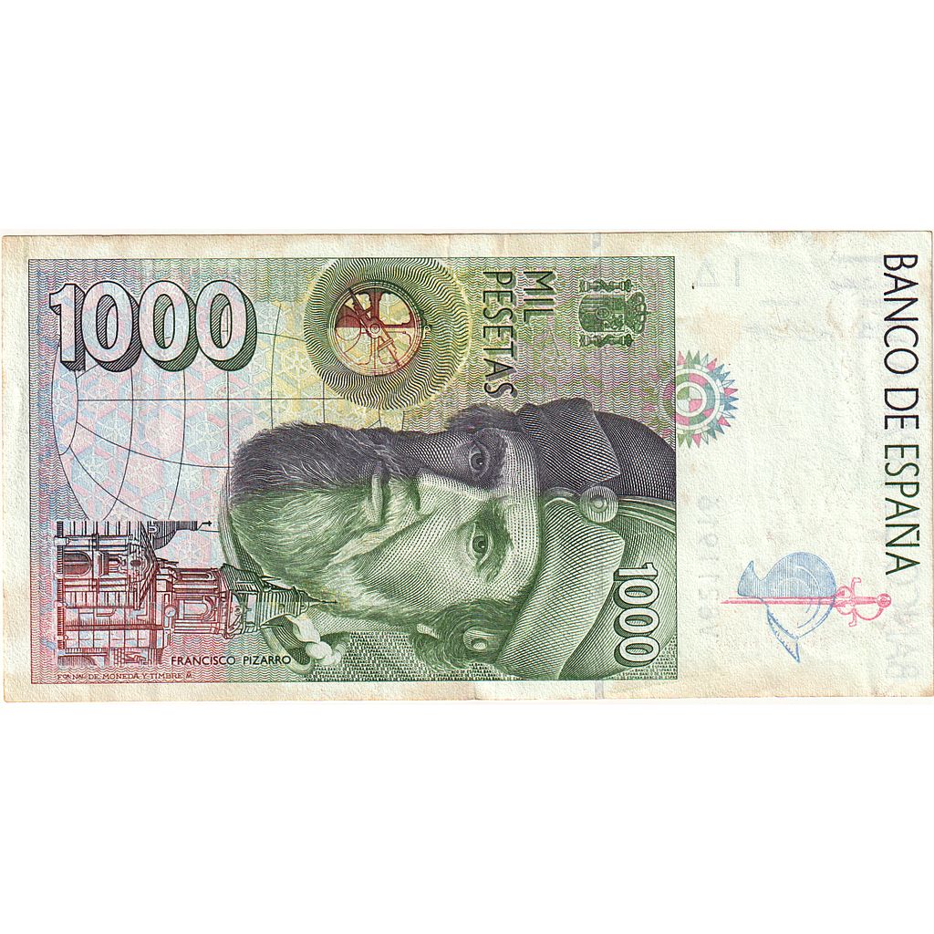 Banknote, Spain, 1000 Pesetas, 1992, 1992-10-12, KM:163, EF(40-45)
