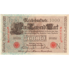 Banknote, Germany, 1000 Mark, 1910-04-21, KM:44b, AU(55-58)