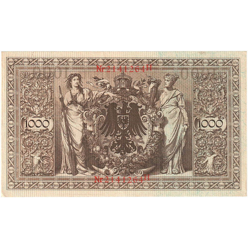 Banknote, Germany, 1000 Mark, 1910-04-21, KM:44b, UNC(60-62)