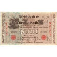 Banknote, Germany, 1000 Mark, 1910-04-21, KM:44b, AU(50-53)