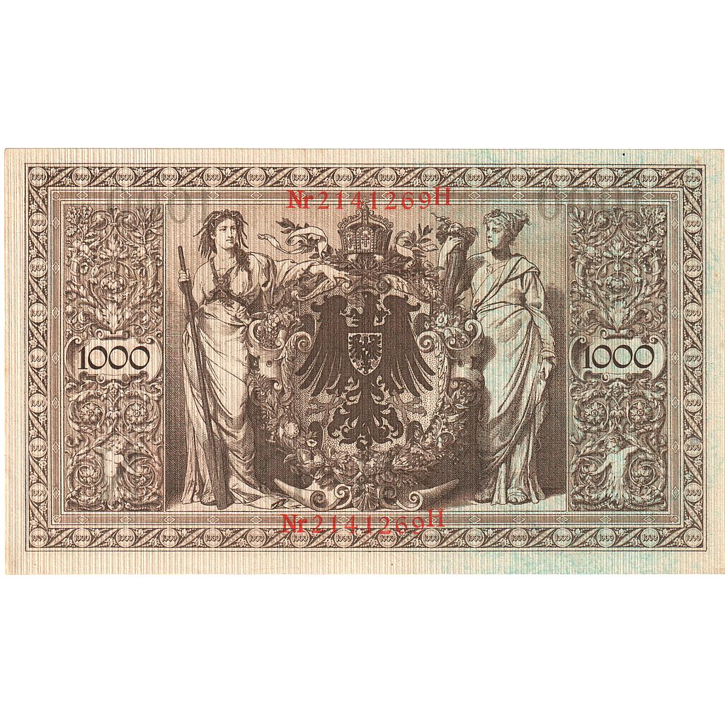 Banconote, Germania, 1000 Mark, 1910-04-21, KM:44b, SPL