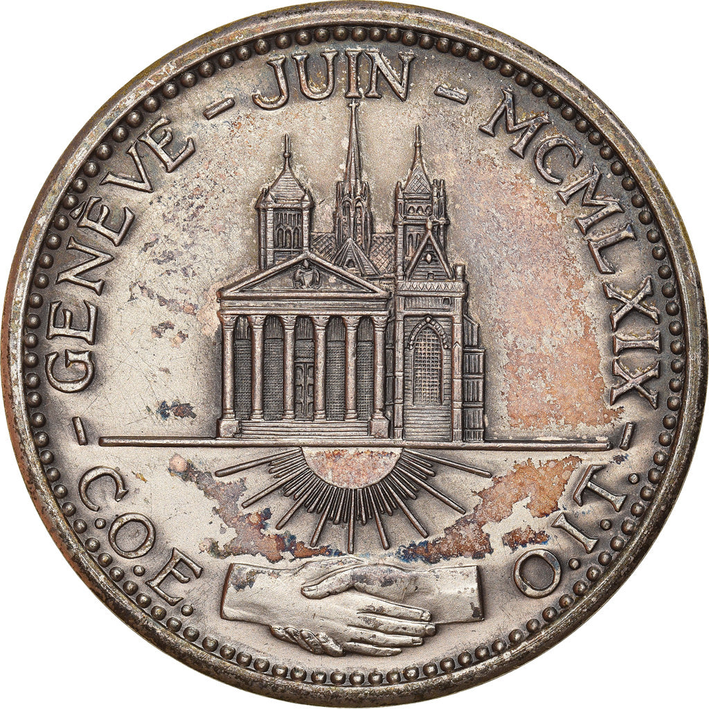 Switzerland, Medal, Le Pape Paul VI à Genève, Religions & beliefs, 1969