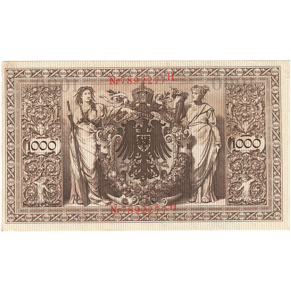 Banknote, Germany, 1000 Mark, 1910-04-21, KM:44b, AU(50-53)
