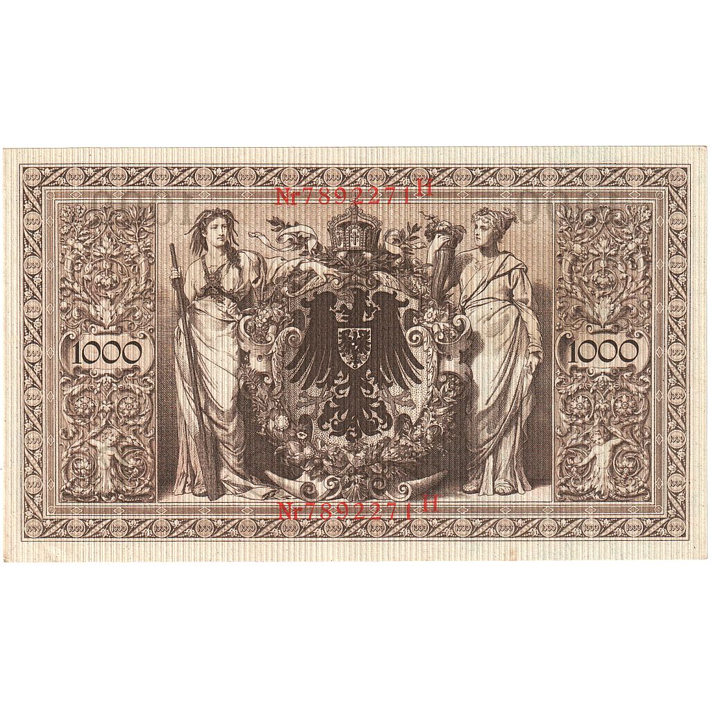 Banknote, Germany, 1000 Mark, 1910-04-21, KM:44b, UNC(60-62)