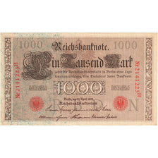 Banknote, Germany, 1000 Mark, 1910-04-21, KM:44b, AU(55-58)