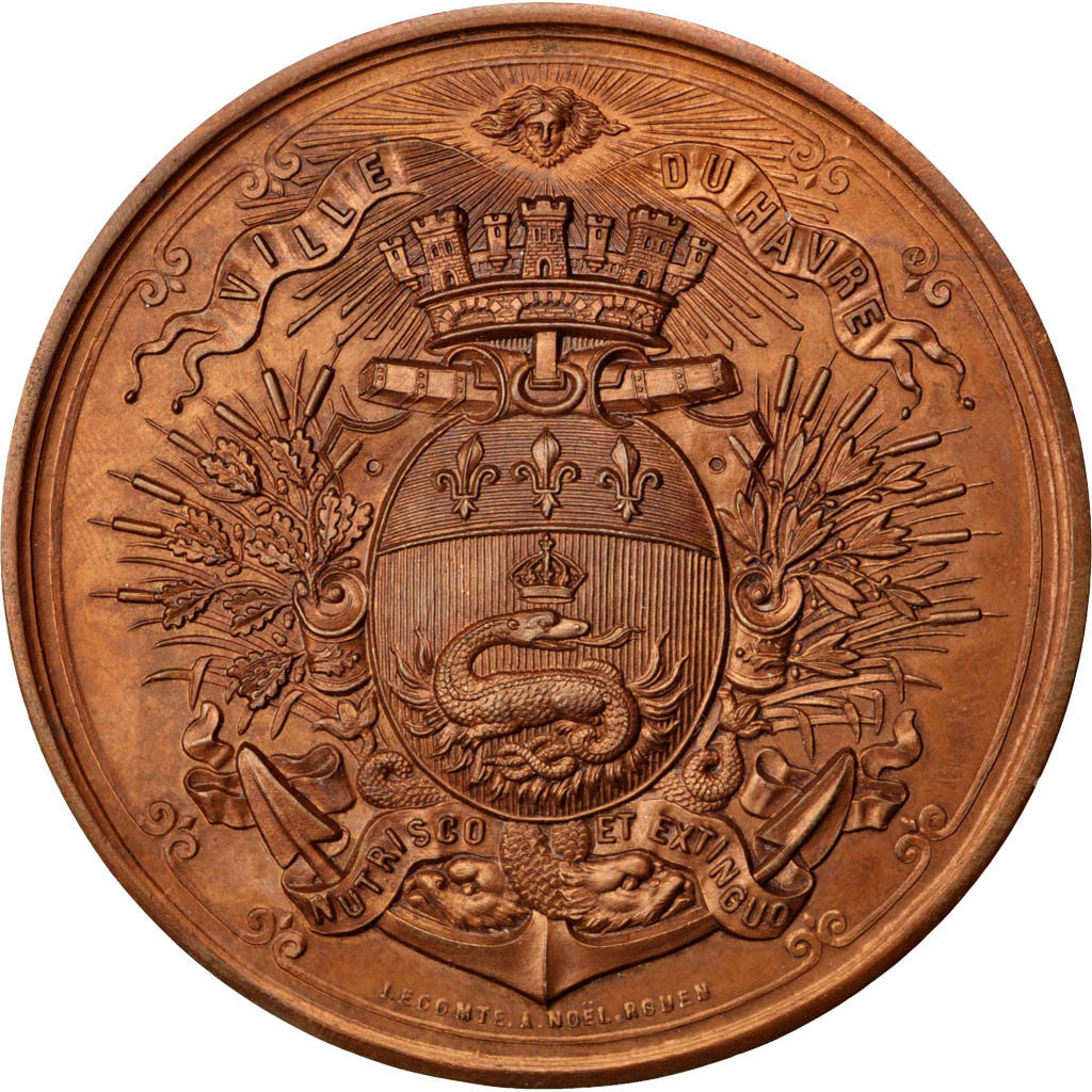 Francia, medalla, French Third Republic, Cobre, EBC+
