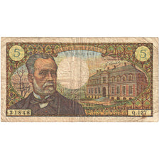 France, 5 Francs, Pasteur, 1970, Q.127, VG(8-10), Fayette:61.12, KM:146b