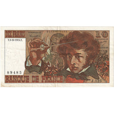 France, 10 Francs, Berlioz, 1974, J.125, TTB, Fayette:63.7b, KM:150a